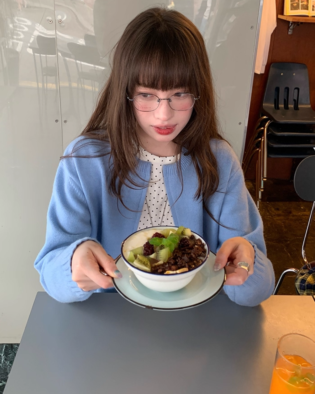 Color Double Zip Knit B0008