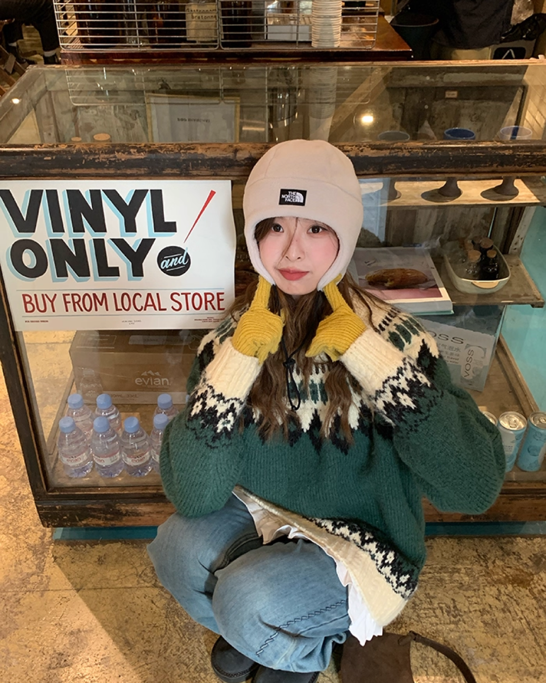 Nordic Pattern Knit Sweater B0012