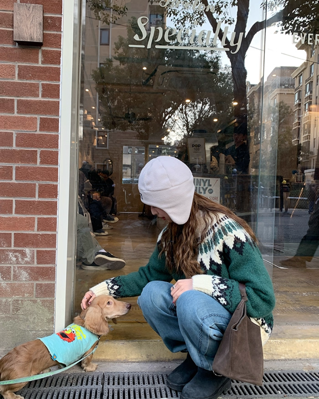 Nordic Pattern Knit Sweater B0012