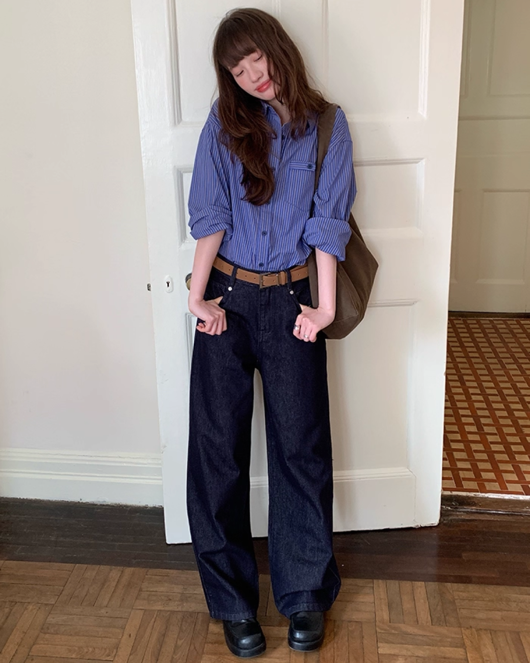 Stripe Long Sleeve Shirts B0013