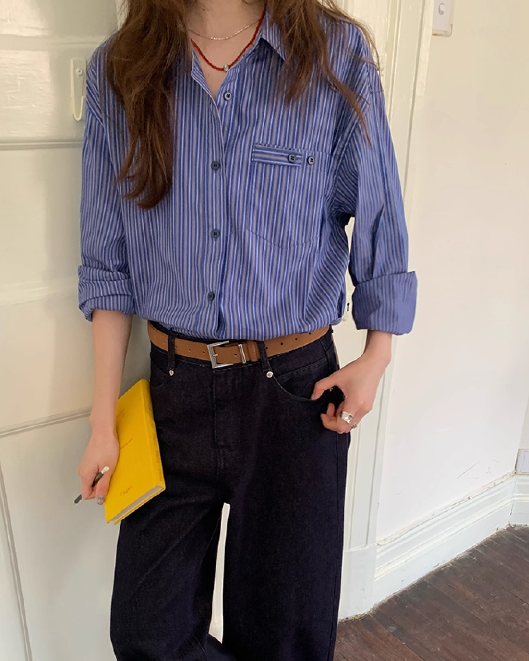 Stripe Long Sleeve Shirts B0013