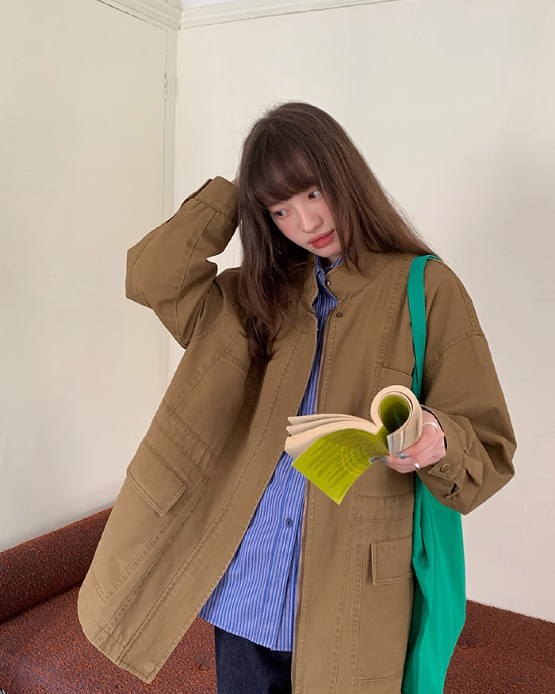 Stripe Long Sleeve Shirts B0013