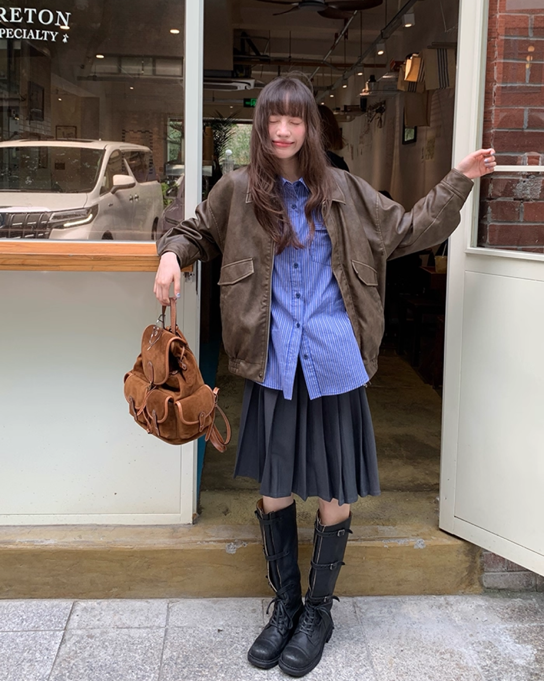 Stripe Long Sleeve Shirts B0013