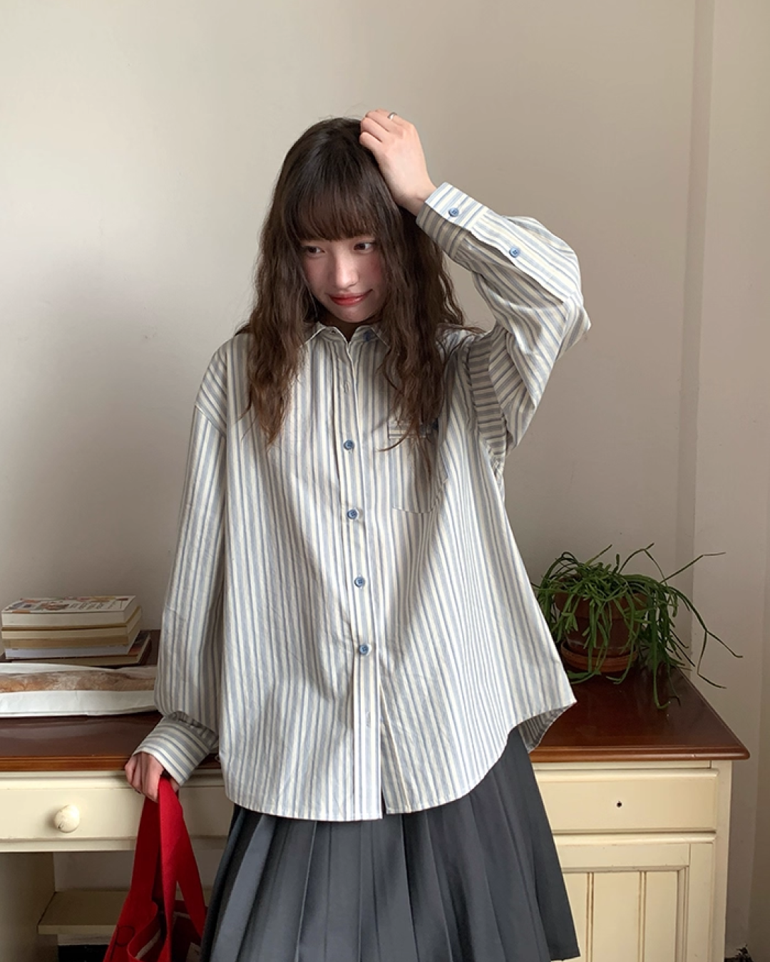 Stripe Long Sleeve Shirts B0013