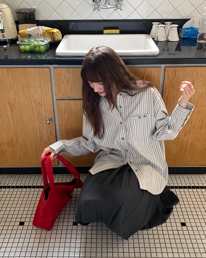 Stripe Long Sleeve Shirts B0013