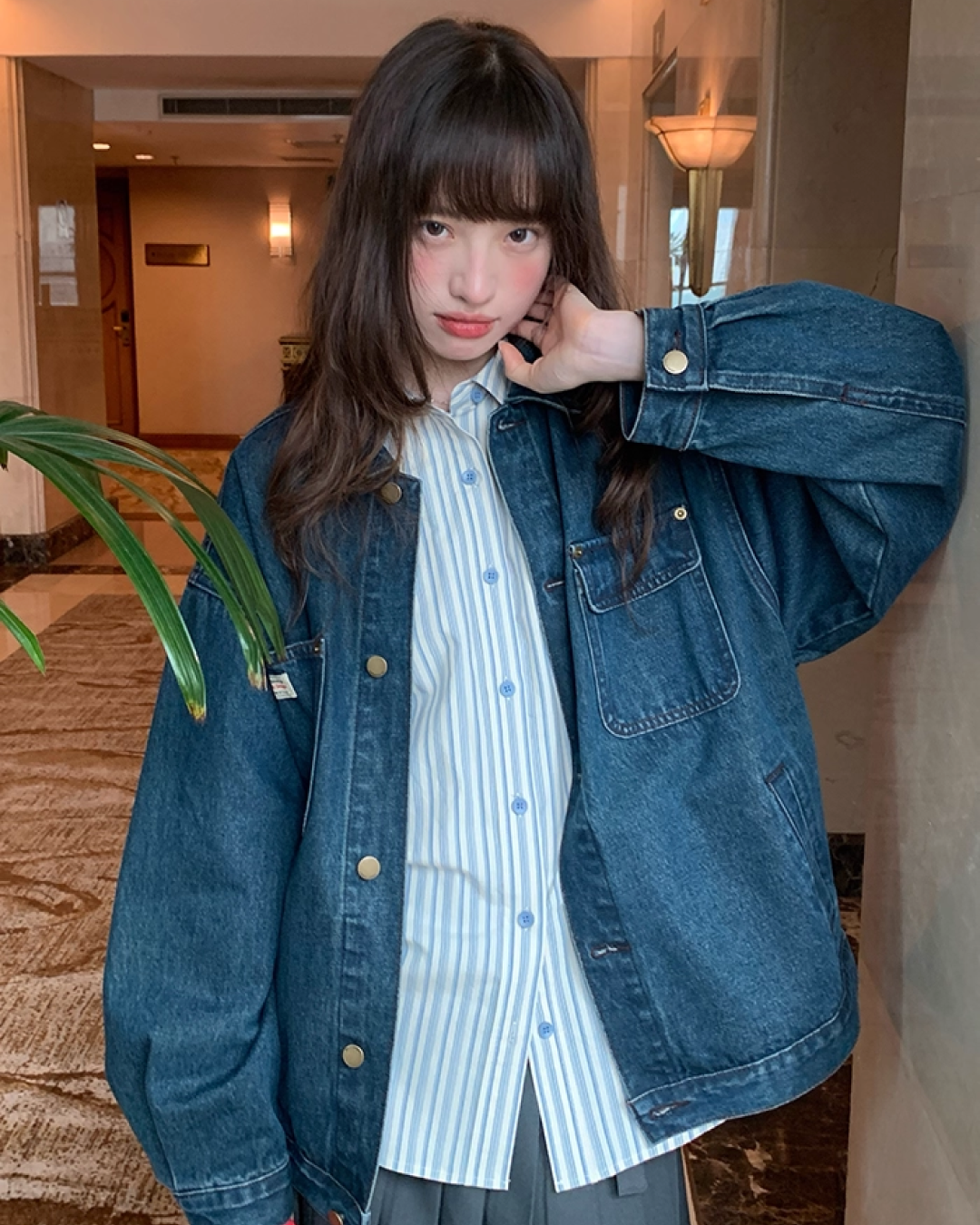 Stripe Long Sleeve Shirts B0013