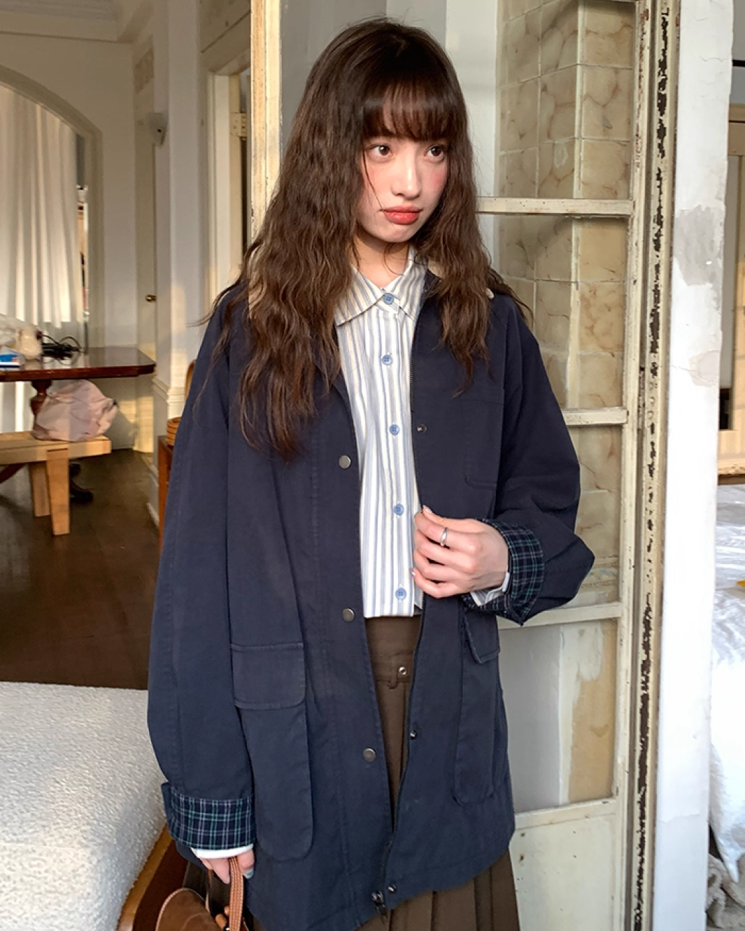 Stripe Long Sleeve Shirts B0013