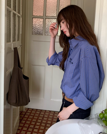 Stripe Long Sleeve Shirts B0013
