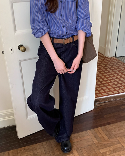 Stripe Long Sleeve Shirts B0013