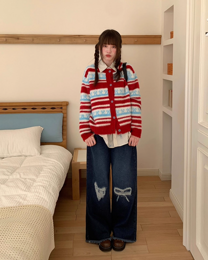 Damage Mark Denim Pants B0015