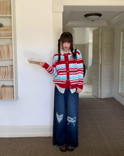 Damage Mark Denim Pants B0015