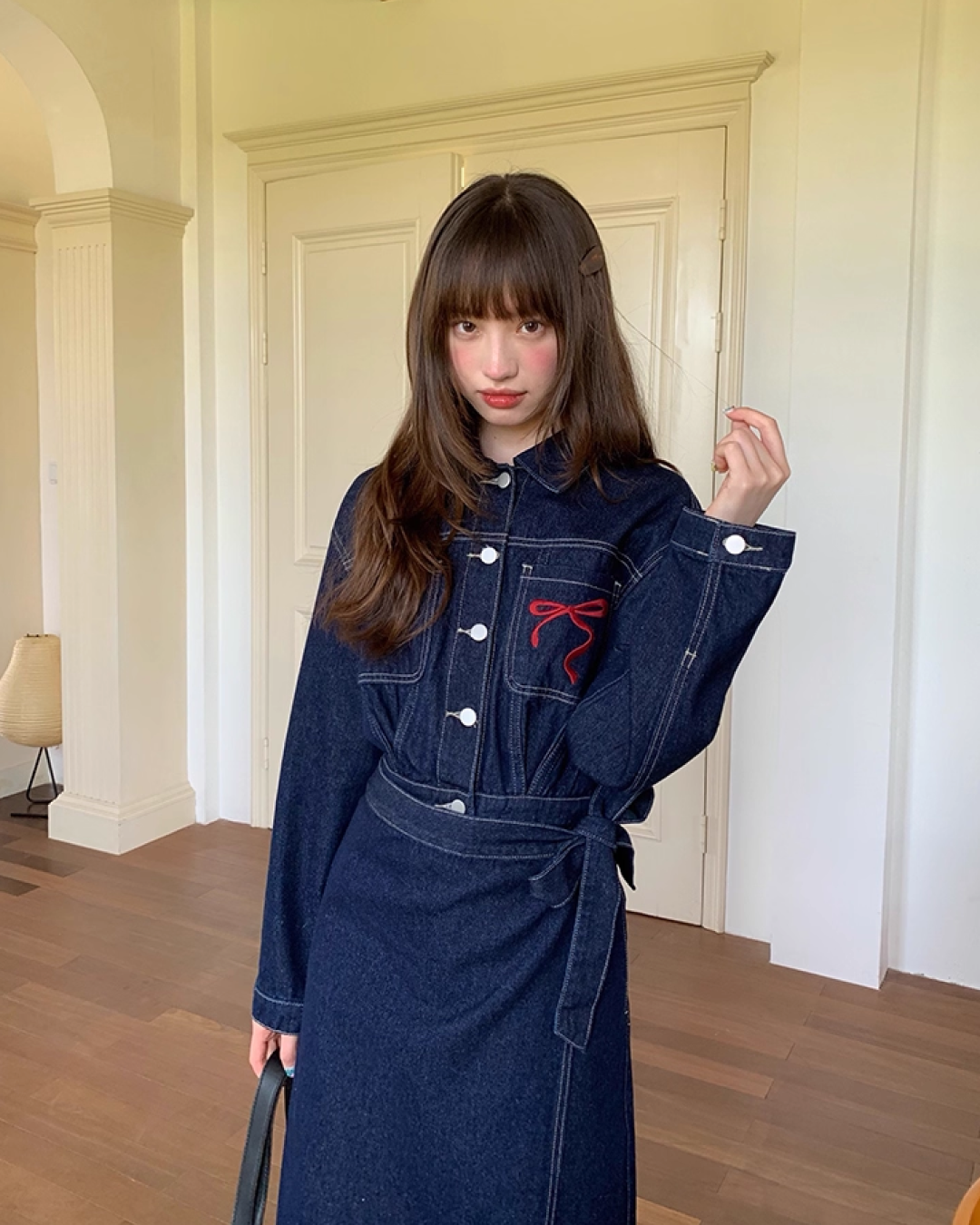 Denim Jacket Skirt Setup  B0016