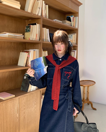 Denim Jacket Skirt Setup  B0016