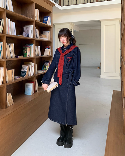 Denim Jacket Skirt Setup  B0016