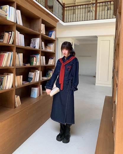 Denim Jacket Skirt Setup  B0016