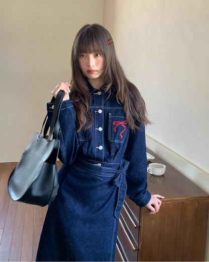 Denim Jacket Skirt Setup  B0016