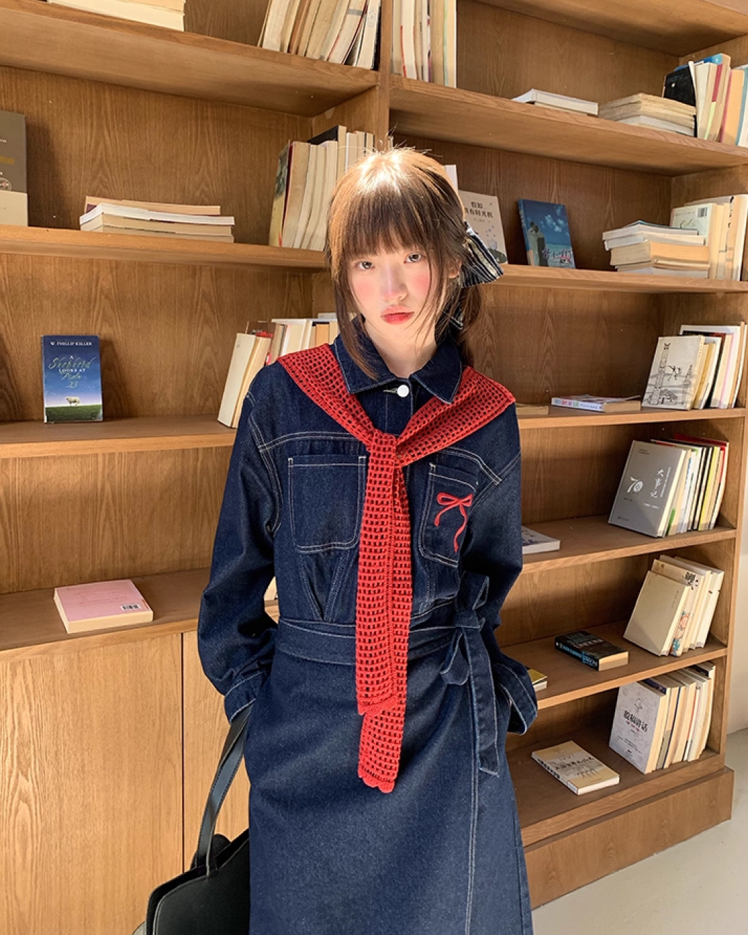 Denim Jacket Skirt Setup  B0016