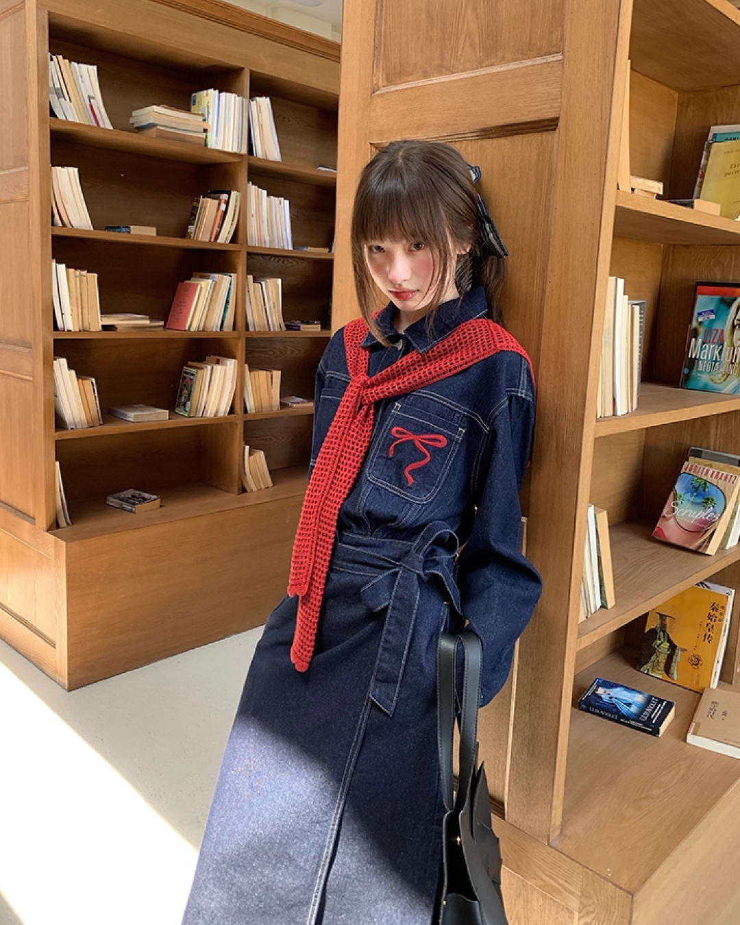 Denim Jacket Skirt Setup  B0016