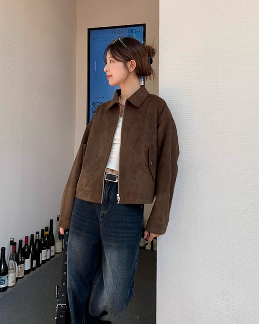 Brown Suede Short Jacket B0020
