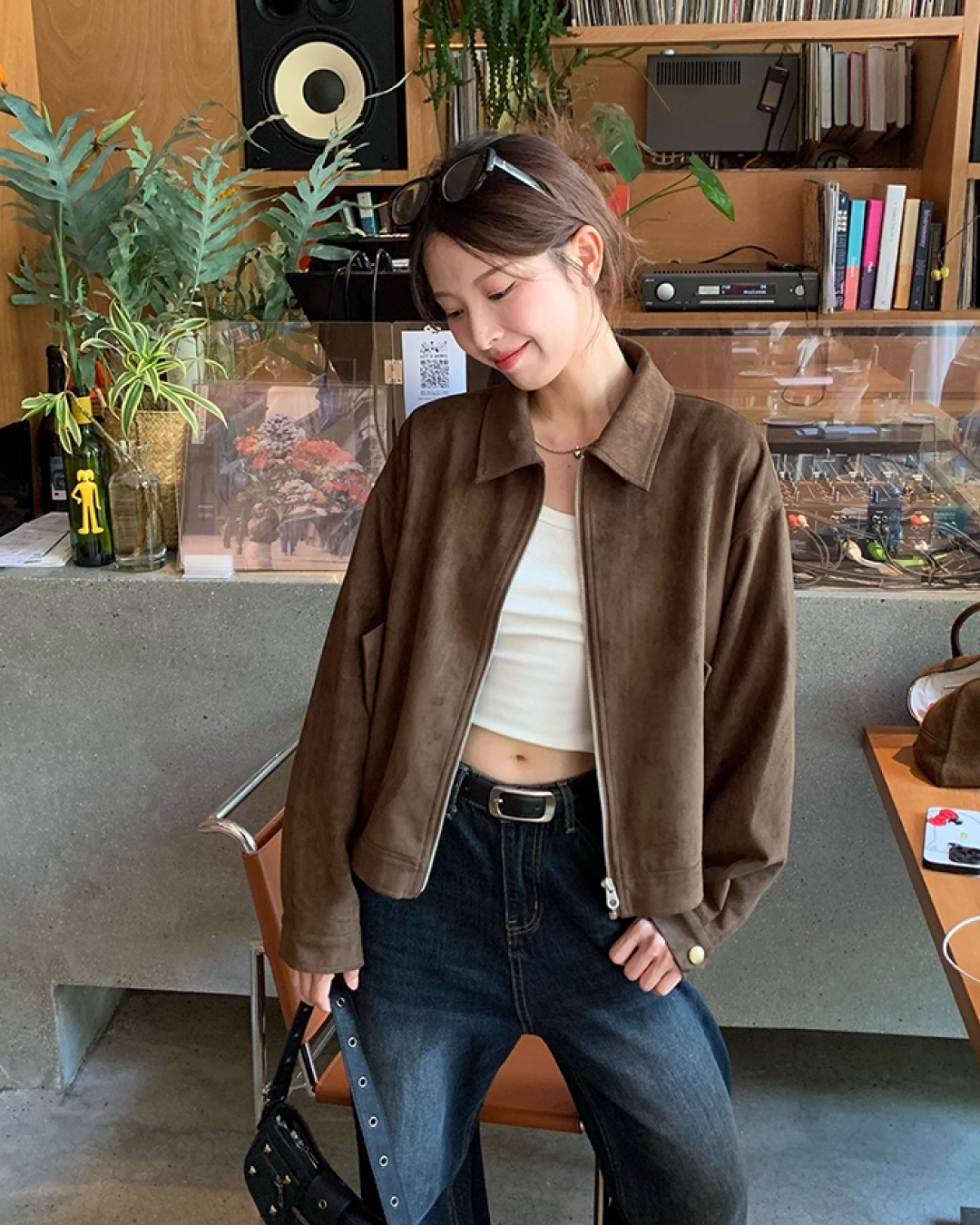 Brown Suede Short Jacket B0020