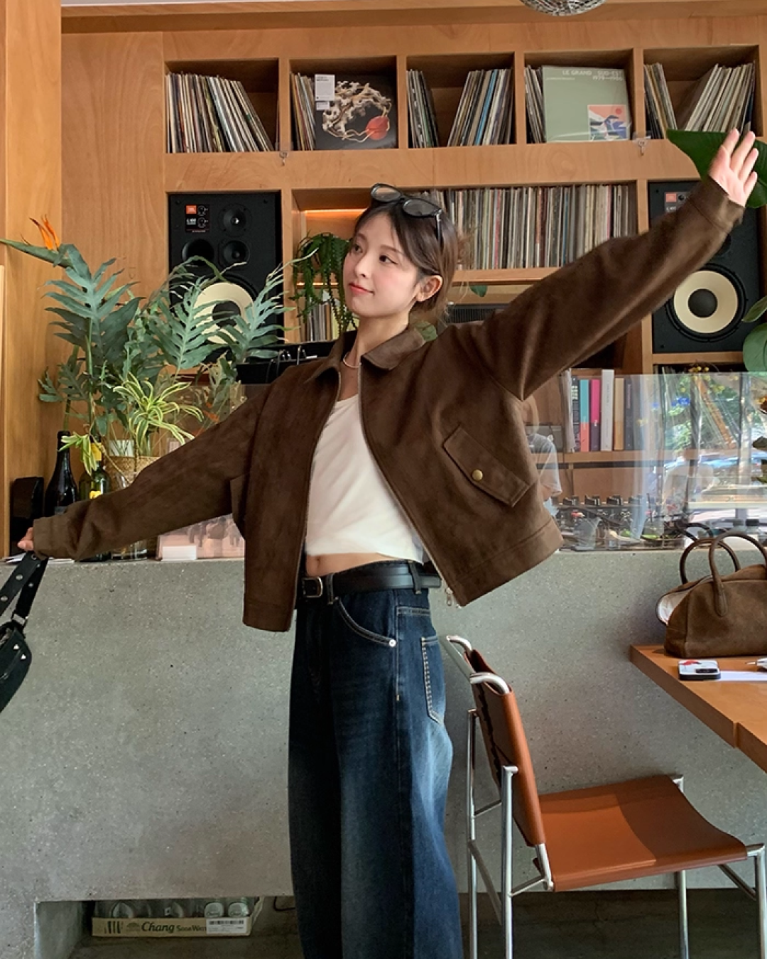 Brown Suede Short Jacket B0020