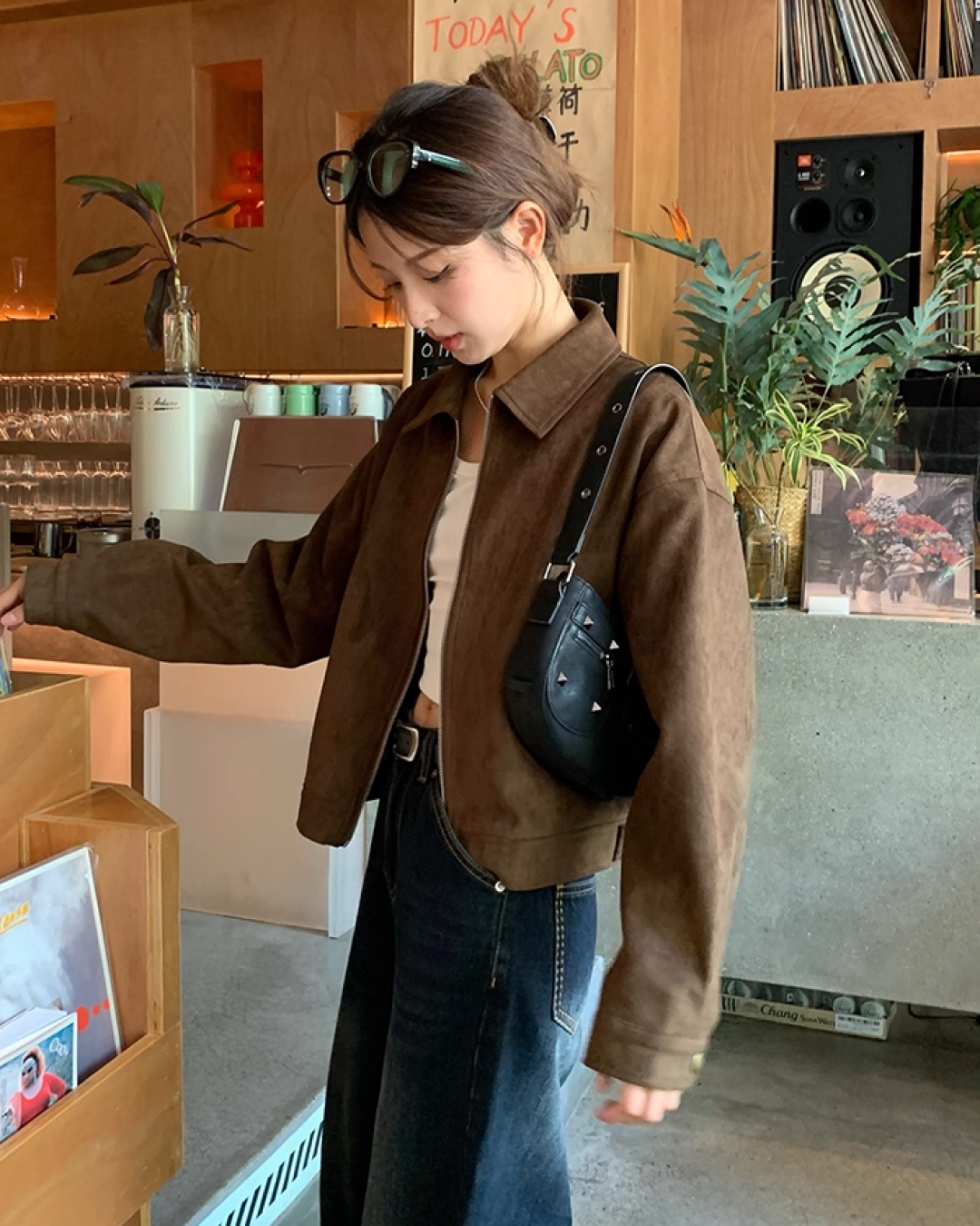 Brown Suede Short Jacket B0020