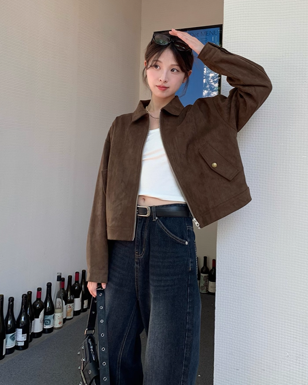 Brown Suede Short Jacket B0020