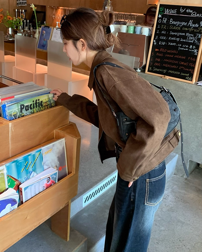 Brown Suede Short Jacket B0020