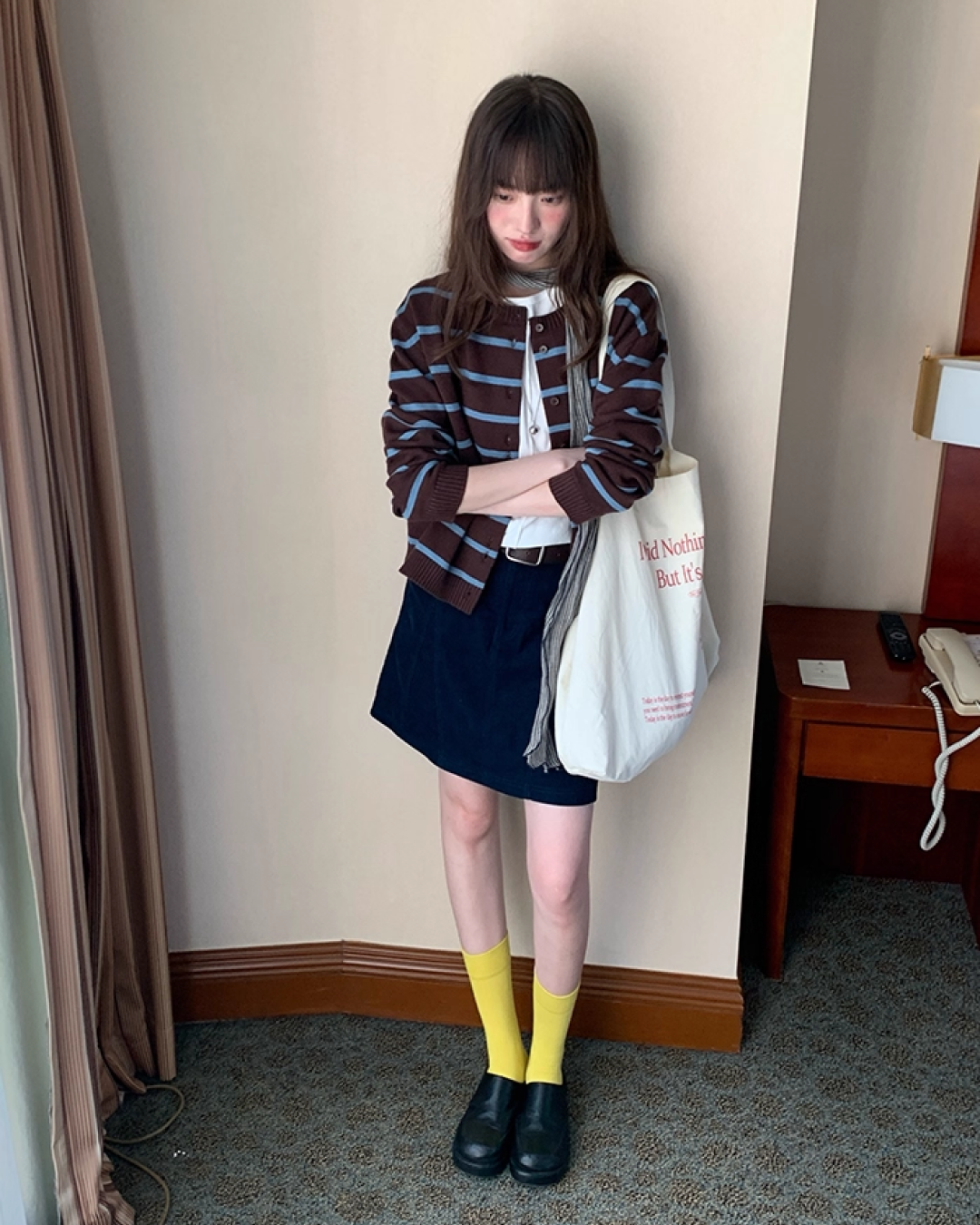 Striped Knit Cardigan B0021