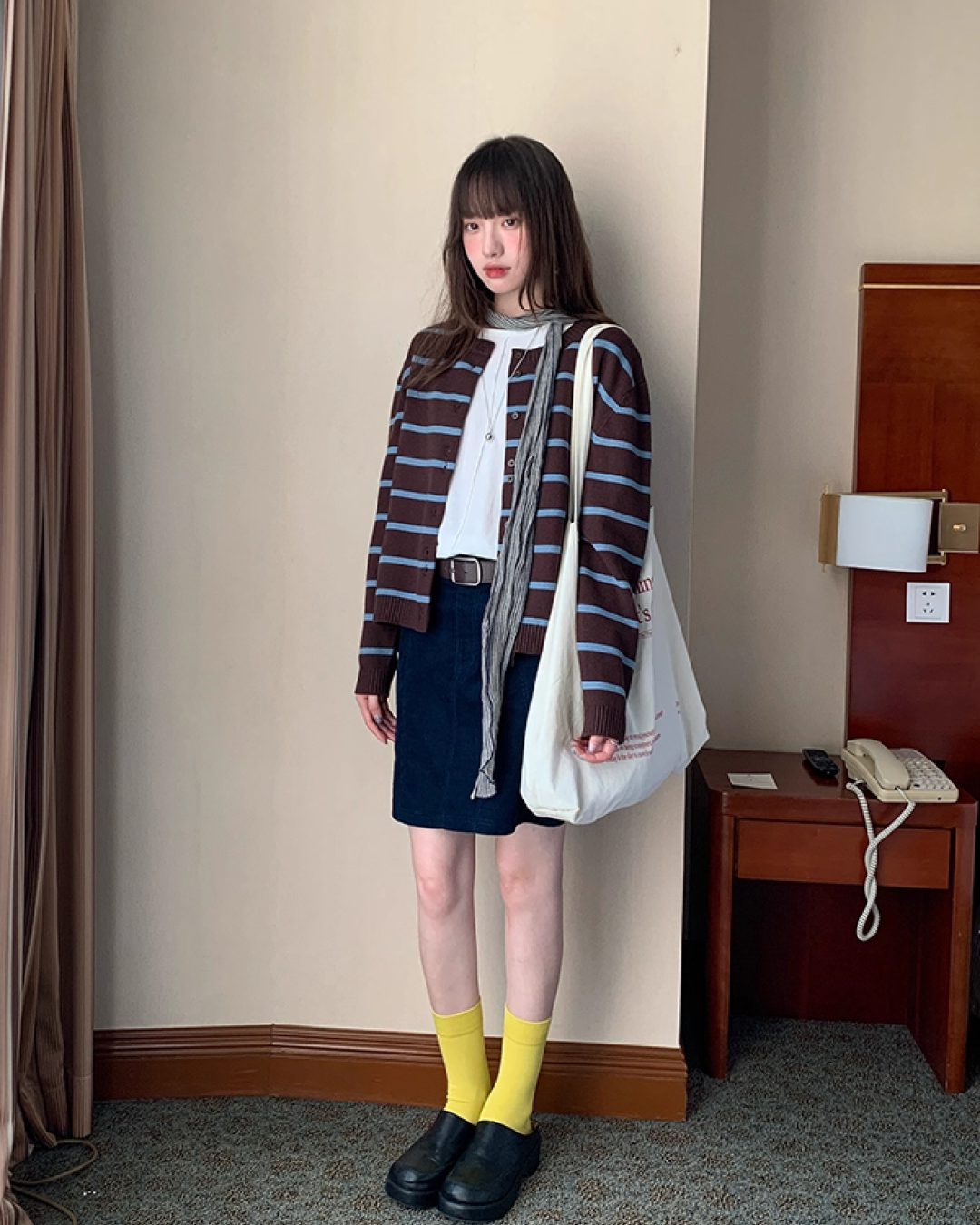 Striped Knit Cardigan B0021