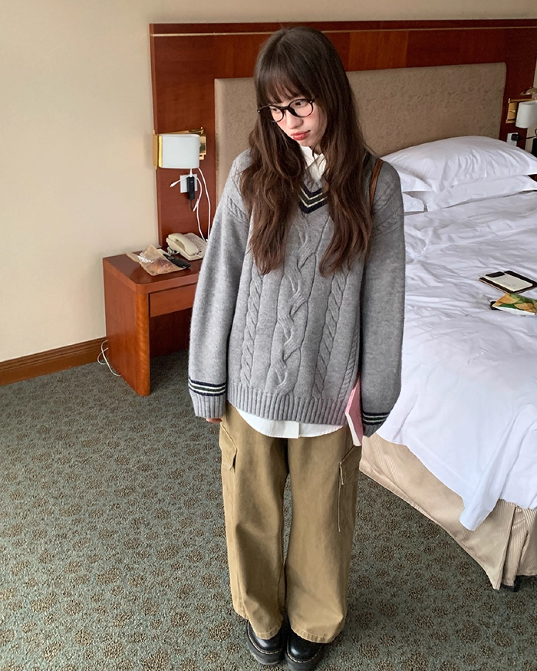 Cable Knit Sweater B0022