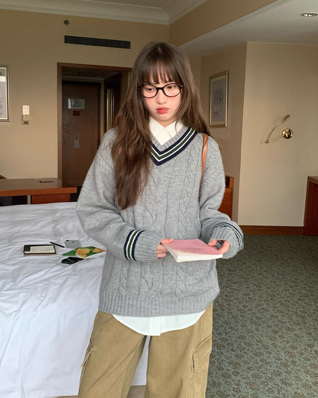 Cable Knit Sweater B0022