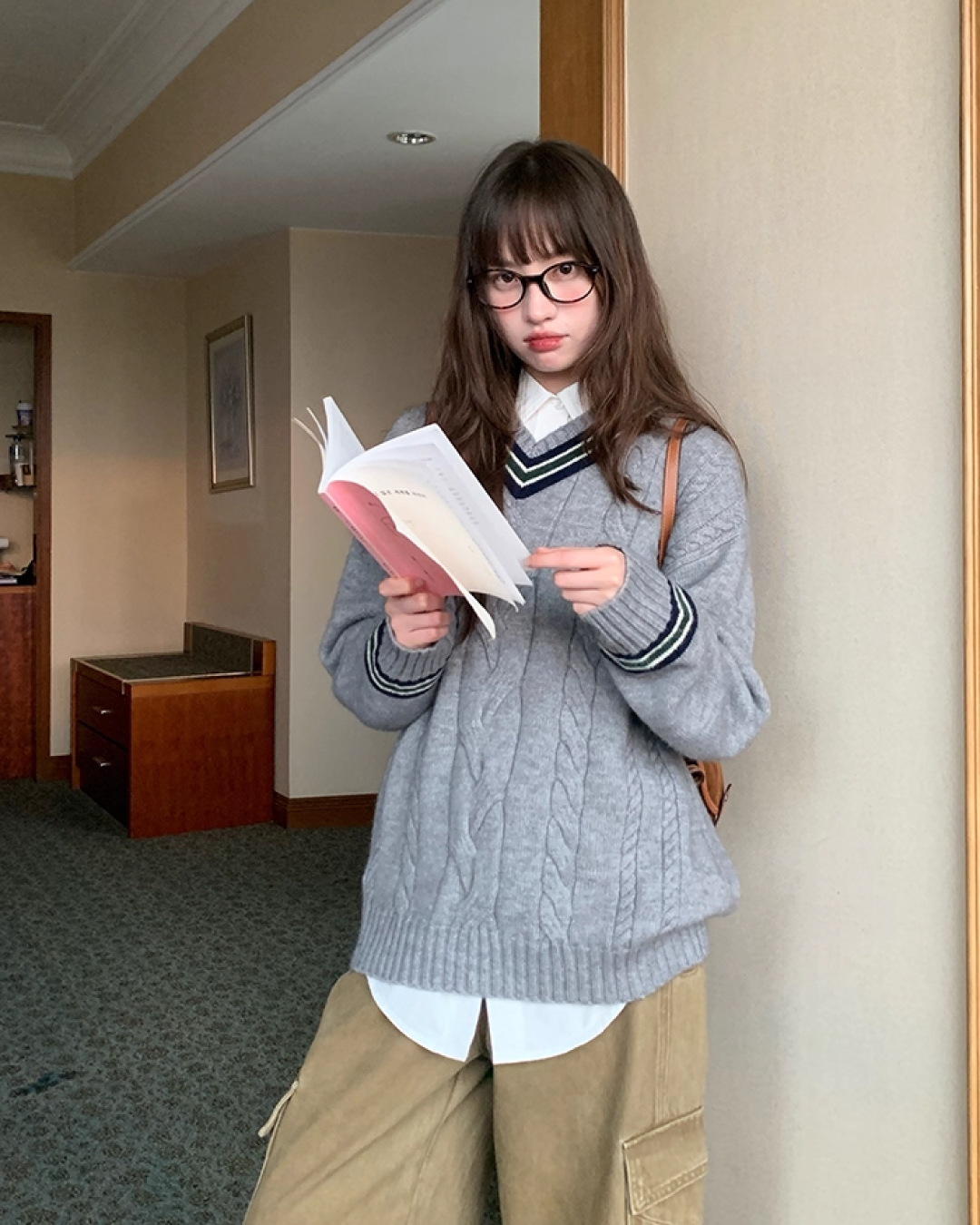 Cable Knit Sweater B0022