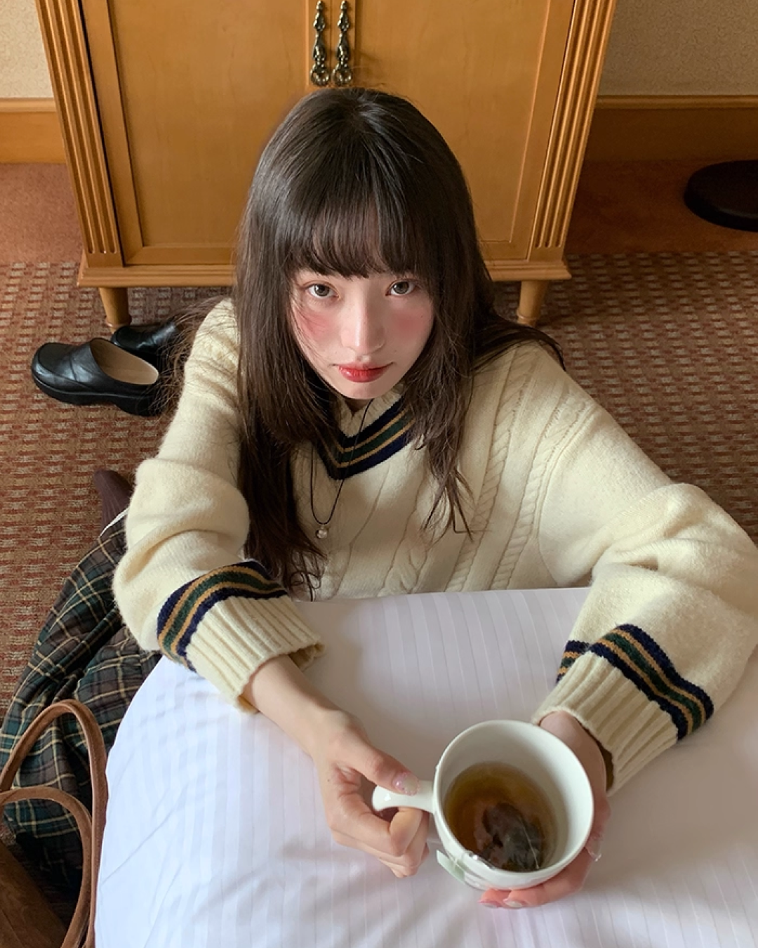 Cable Knit Sweater B0022