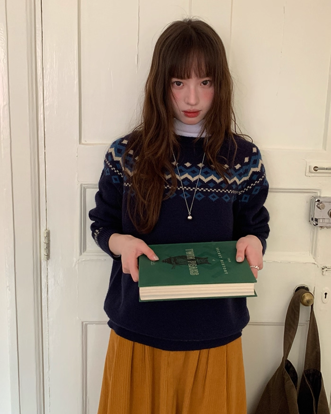 Nordic Pattern Knit Sweater B0024