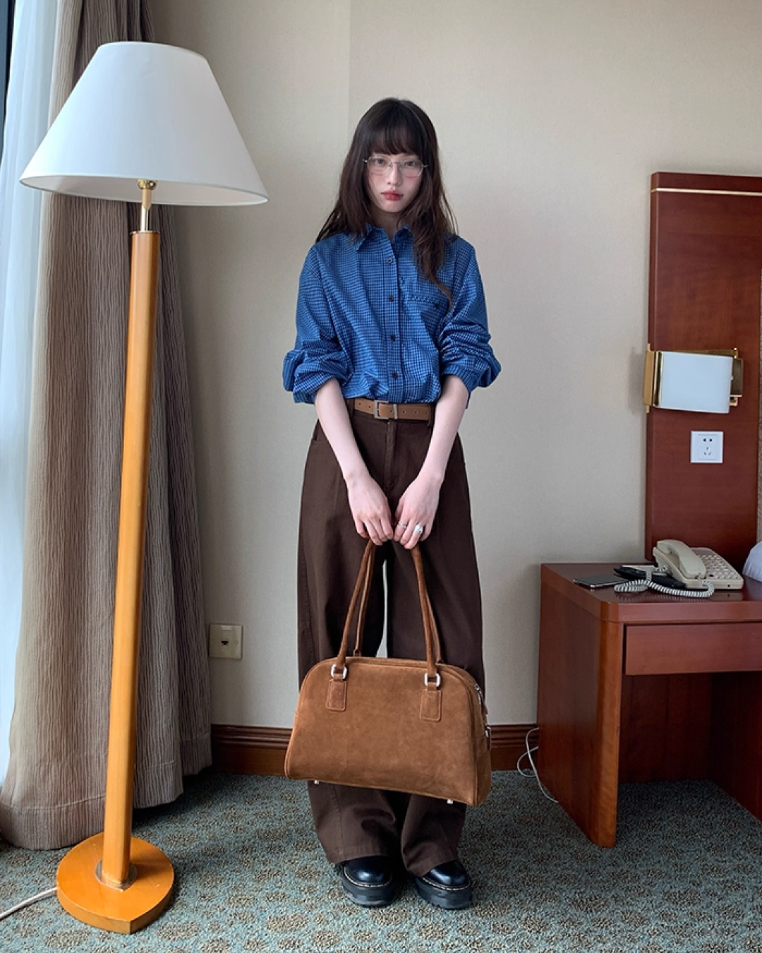 Gingham Check Shirt BU0027