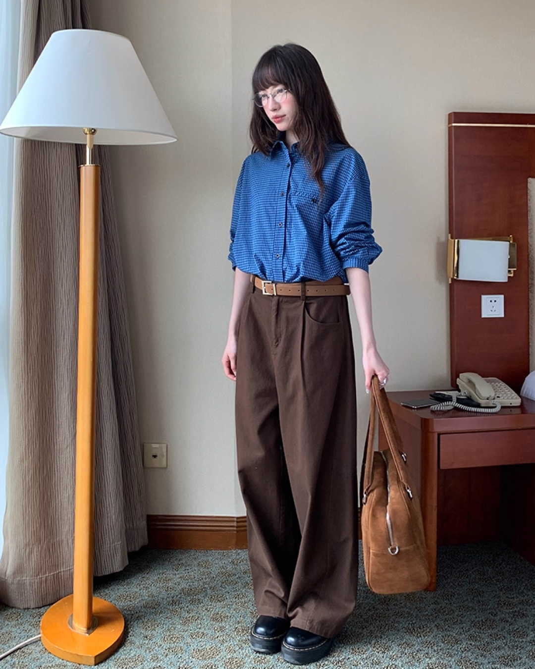 Gingham Check Shirt BU0027