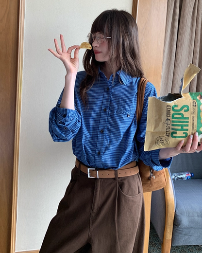 Gingham Check Shirt BU0027