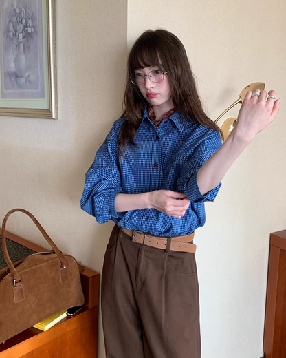 Gingham Check Shirt BU0027