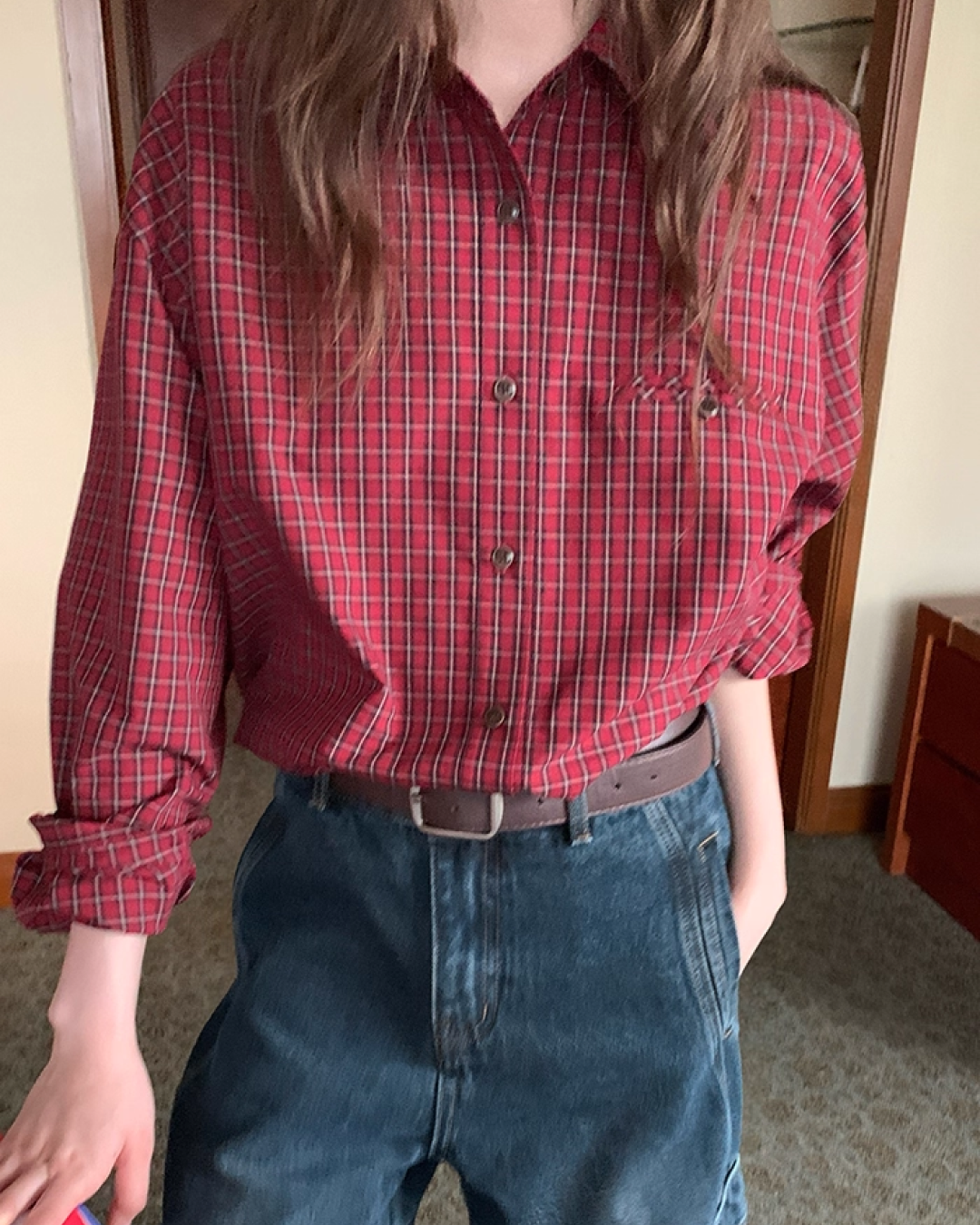 Gingham Check Shirt BU0027