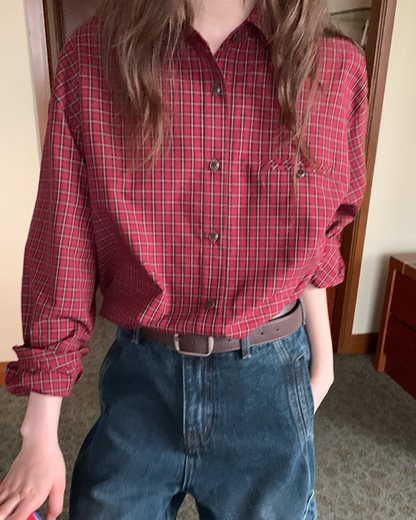 Gingham Check Shirt BU0027