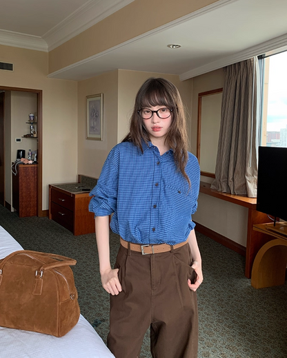 Gingham Check Shirt BU0027