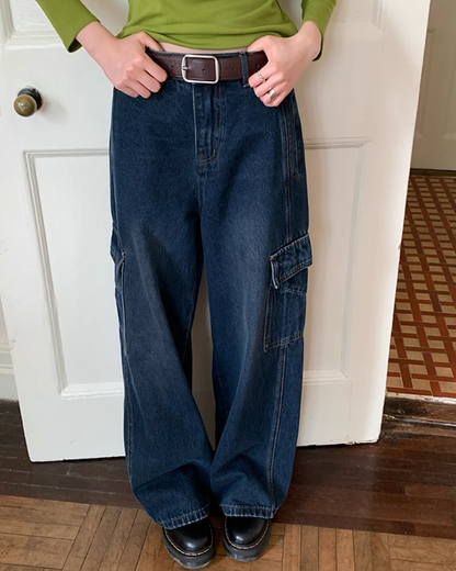 Side Pocket Wide Pants BU0028