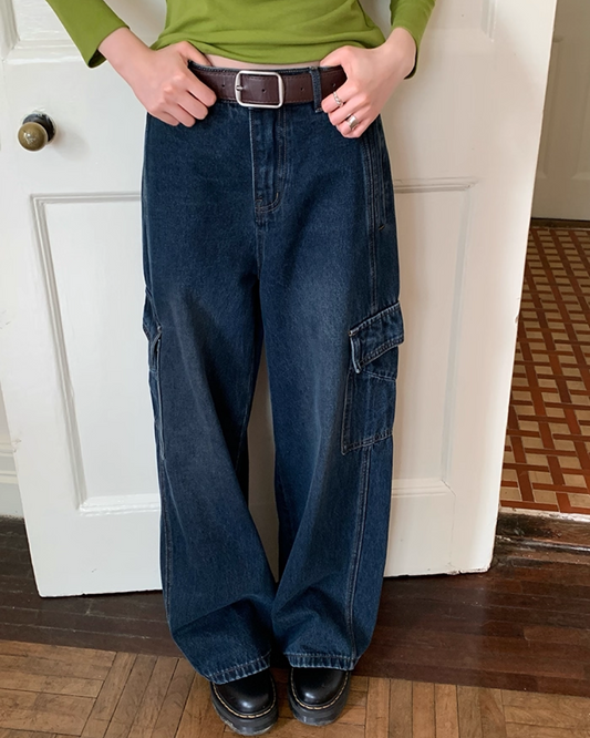 Side Pocket Wide Pants BU0028