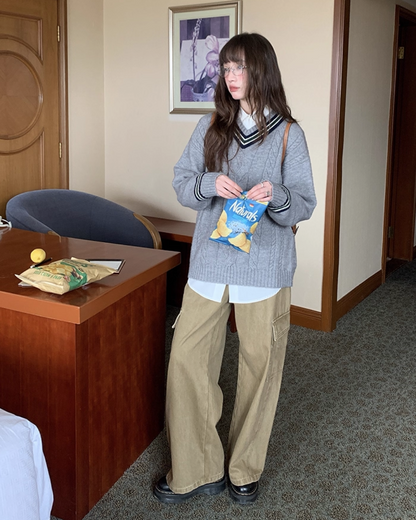 Side Pocket Wide Pants BU0028