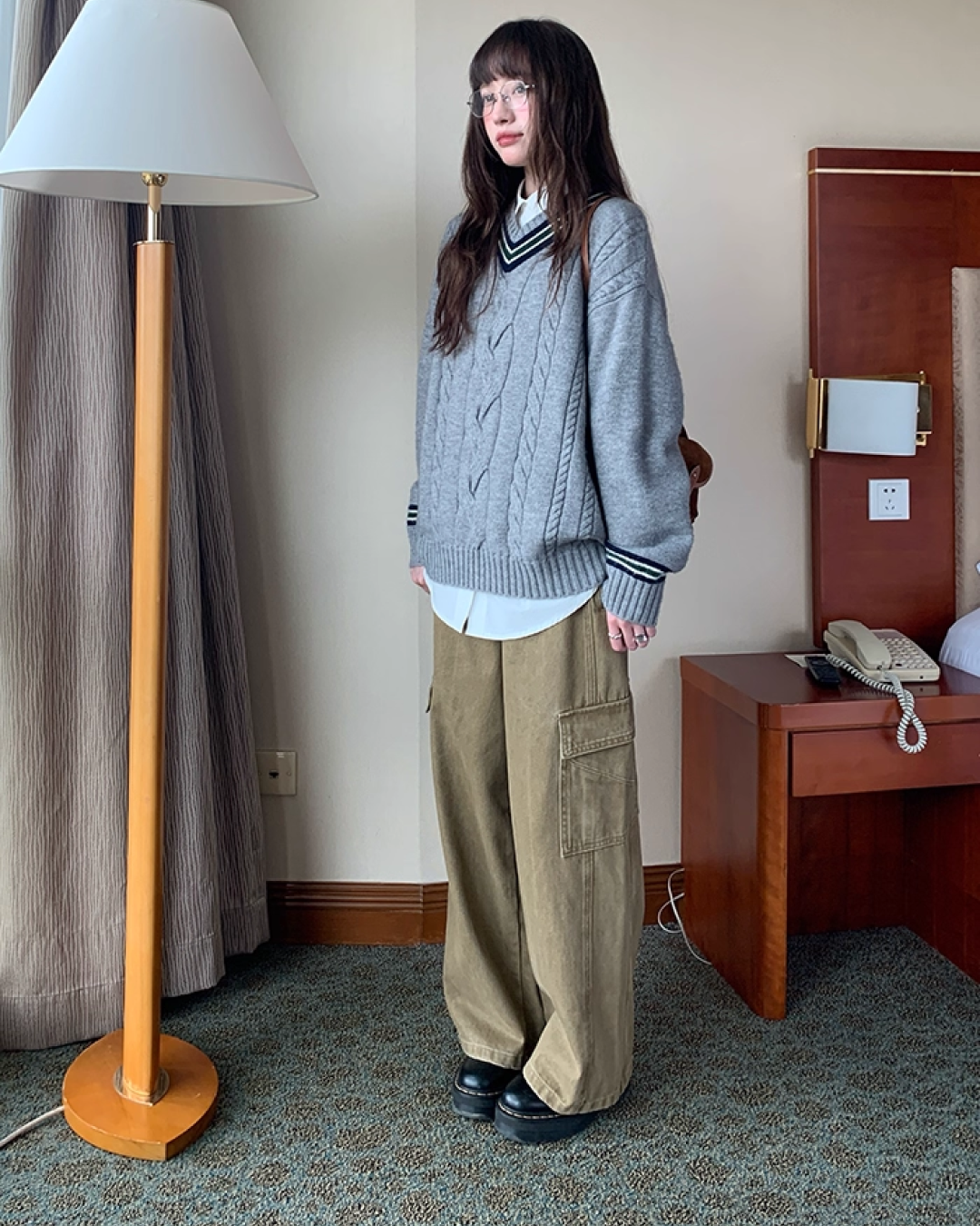 Side Pocket Wide Pants BU0028