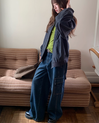 Side Pocket Wide Pants BU0028