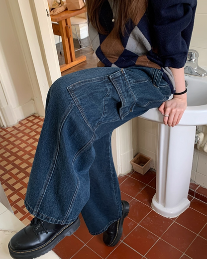 Side Pocket Wide Pants BU0028