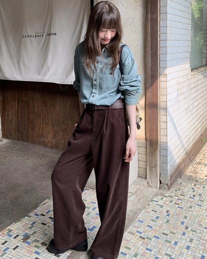 Classic Corduroy Tuck Pants BU0030