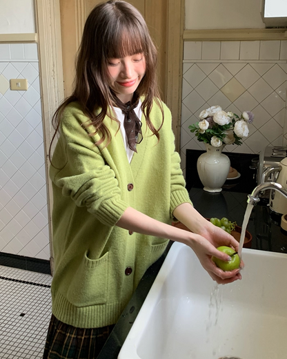 Loose Pocket Knit Cardigan BU0031